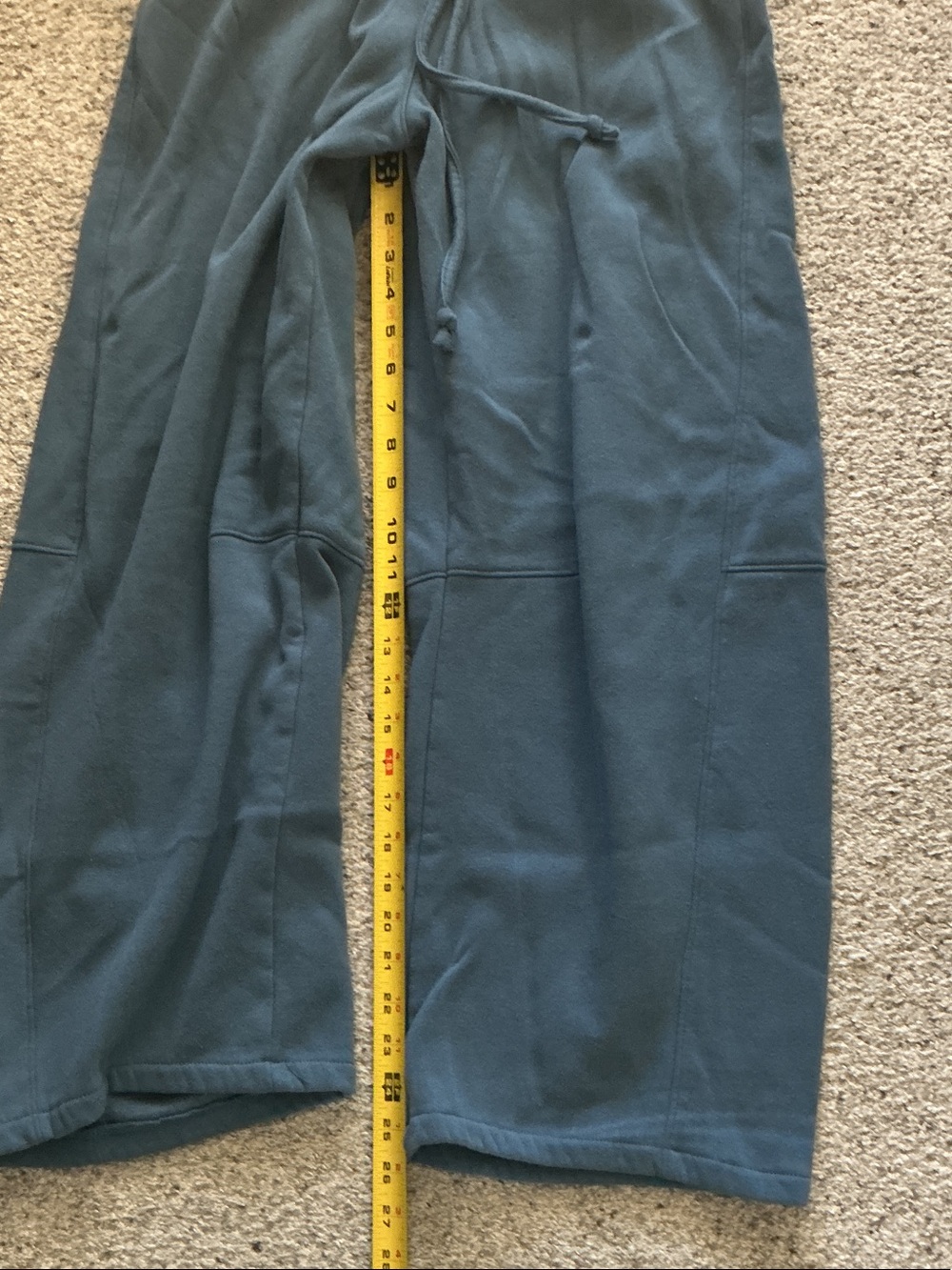 NWT Zenana Outfitters Wide-Leg Barrel Sweatpants - Dusty Blue - Picture 8 of 9